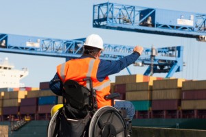 Workplace Accidents can occur and leave you in a wheelchair like this worker who will need the help of a Worker’s Compensation Attorney in California.