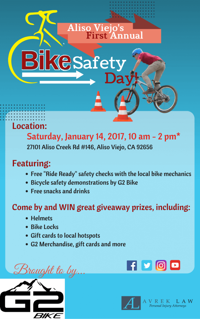 Aliso Viejo Bike Safety Day Free Safety Checks and Prizes