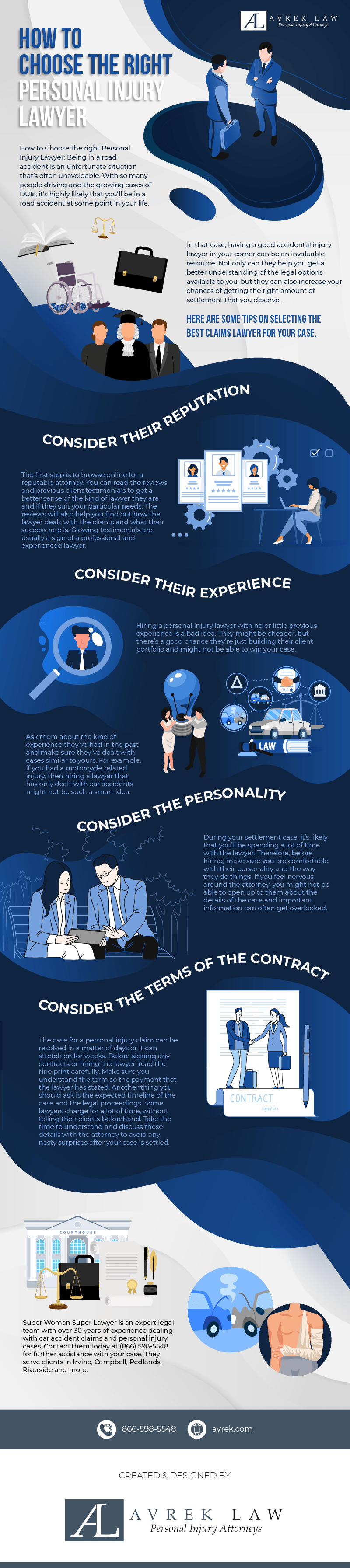 Infographic - How to choose the right personal injury lawyer