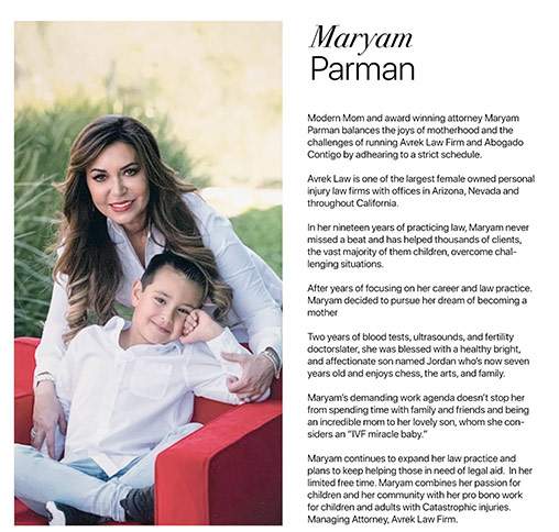 Maryam Parman in Modern Luxury Magazine