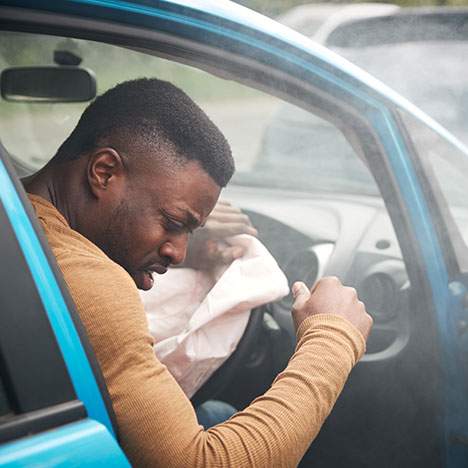 Man in car accident with deflated air bags - can you sue a car company for airbags not deploying?