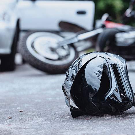 Common motorcycle accident injuries include head trauma and TBIs