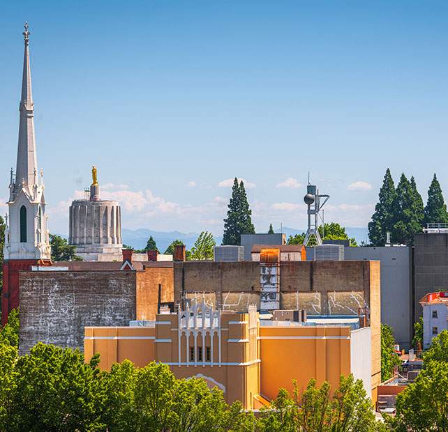 A view of downtown Salem, Oregon