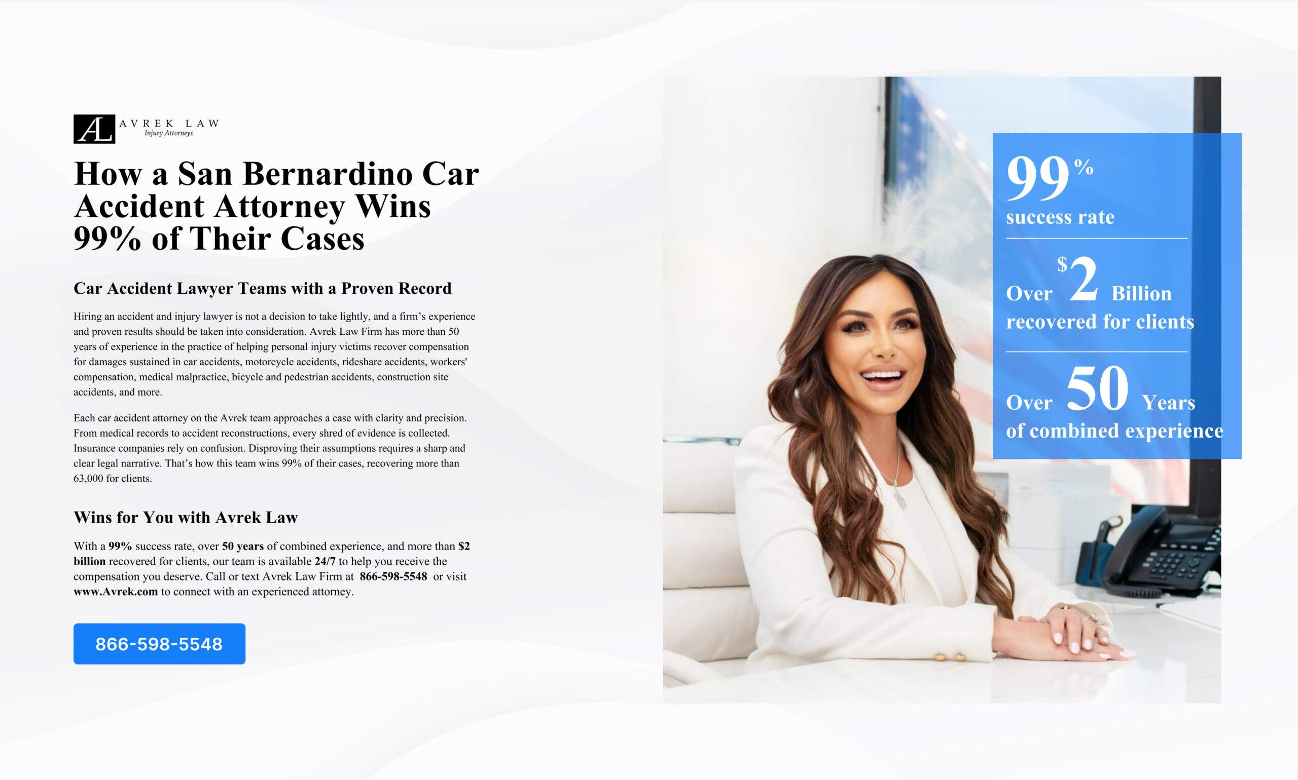 How a San Bernardino Car Accident Attorney Wins 99_ of Their Cases Infographic
