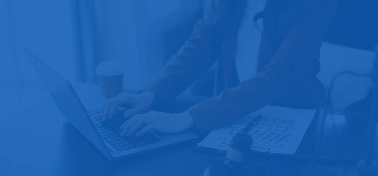 A person working on a laptop