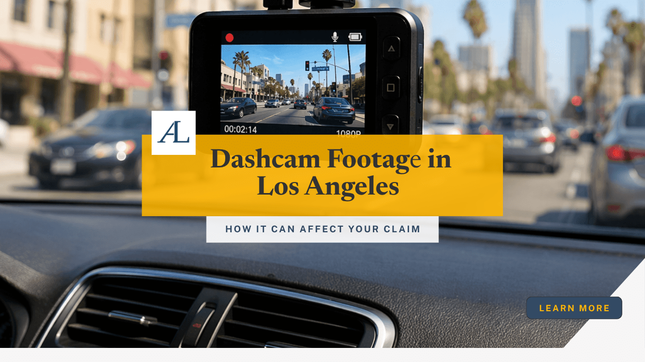 can dashcam footage help in a Los Angeles car accident claim with dashcam recording traffic scene