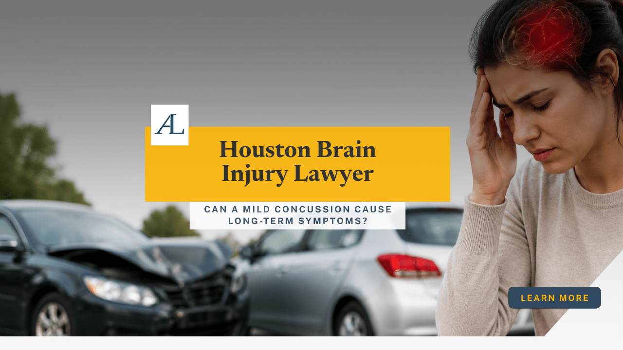 Houston brain injury lawyer analyzing mild concussion symptoms after car accident