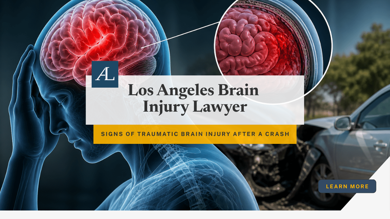 signs of traumatic brain injury after an auto accident in Los Angeles