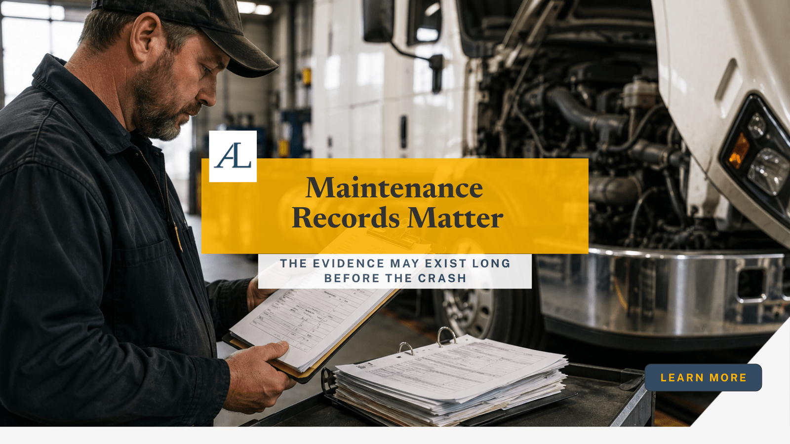 Why Truck Maintenance Records Matter After a Commercial Truck Accident in Santa Ana, CA 1 commercial truck maintenance records being reviewed after truck accident in Santa Ana CA