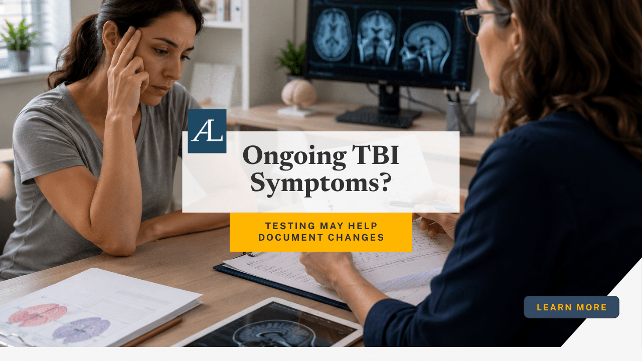 Los Angeles car accident TBI neuropsychological testing for ongoing memory and concentration symptoms