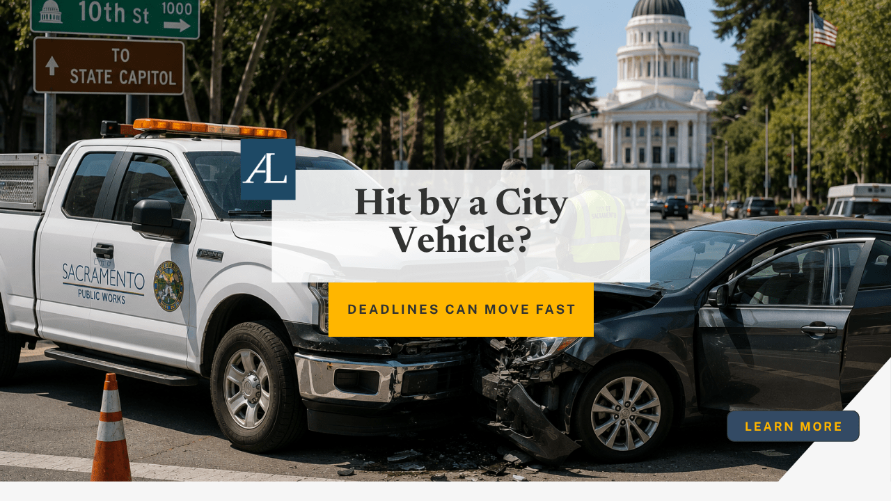 Sacramento Government Vehicle Crash Injury Claims