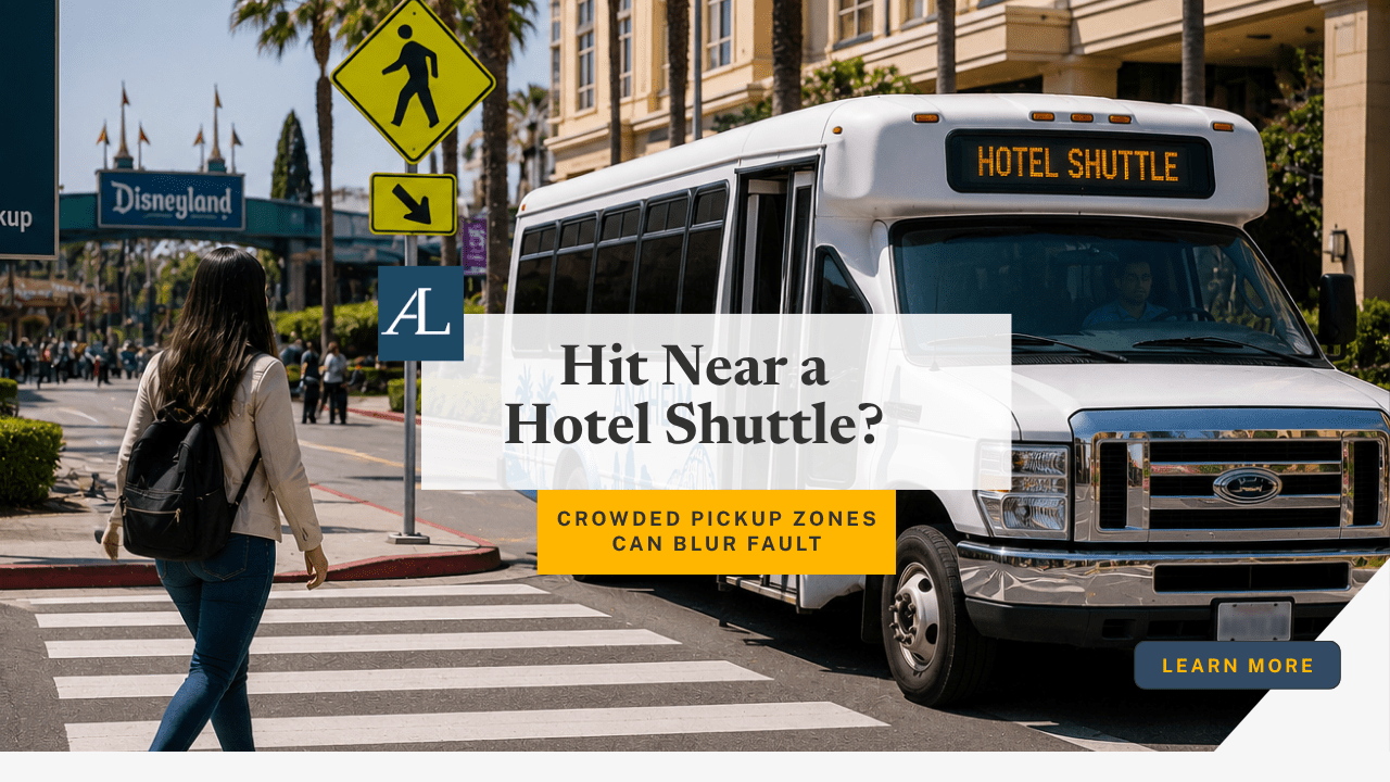 Anaheim Shuttle Pickup Pedestrian Accident Claim